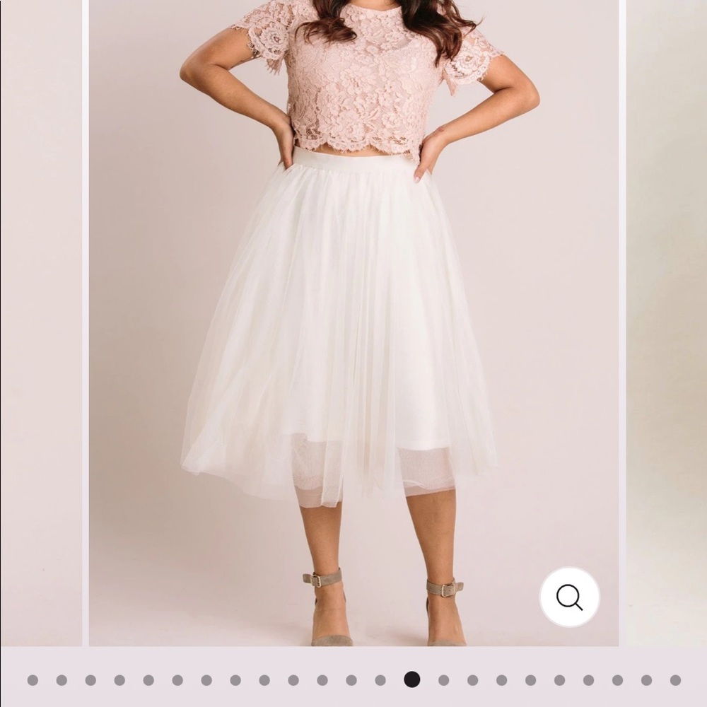Eloise Tulle Midi Skirt XL - Morning Lavender